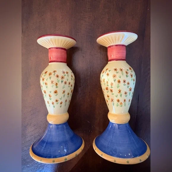 Vintage Pfaltzgraff Pistoulet Candle Holders (set of 2) - Picture 6 of 11